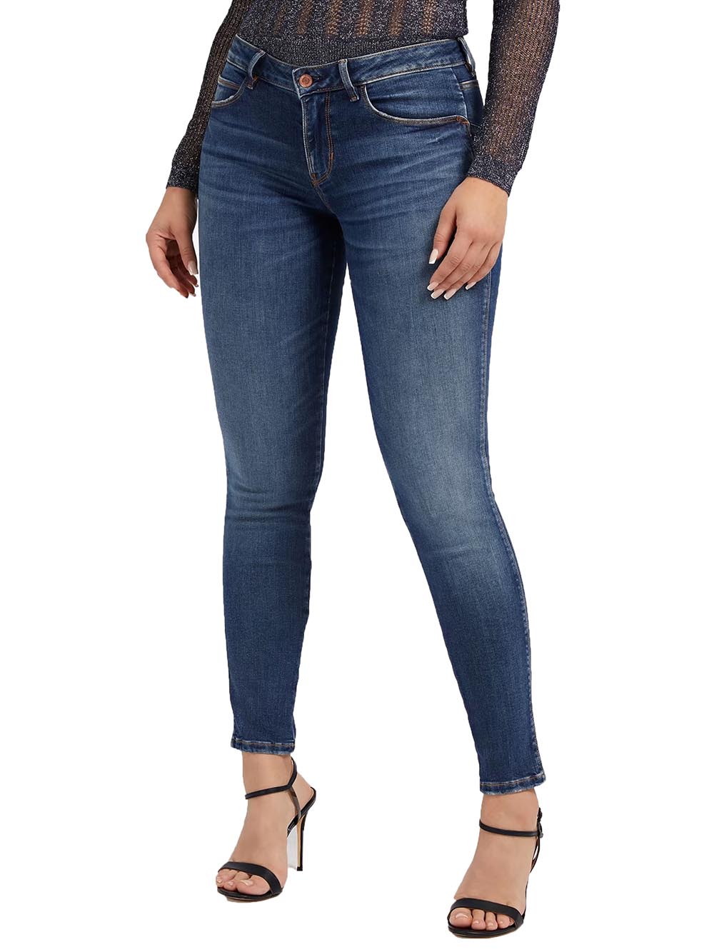 Guess Jeans Donna W2yaj2 D4q02 Curve X Medio