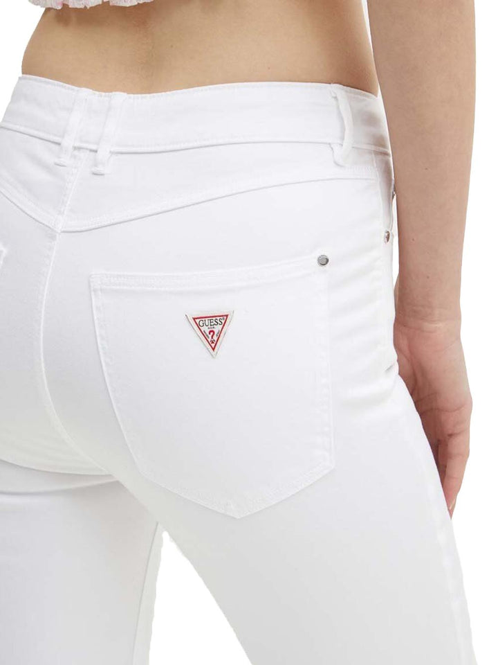 Guess Pantalone Donna W5ga91 W93cm 1981 Capri Bianco