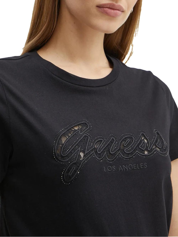 Guess T-shirt Donna W5ri08 K9rm1 Nero