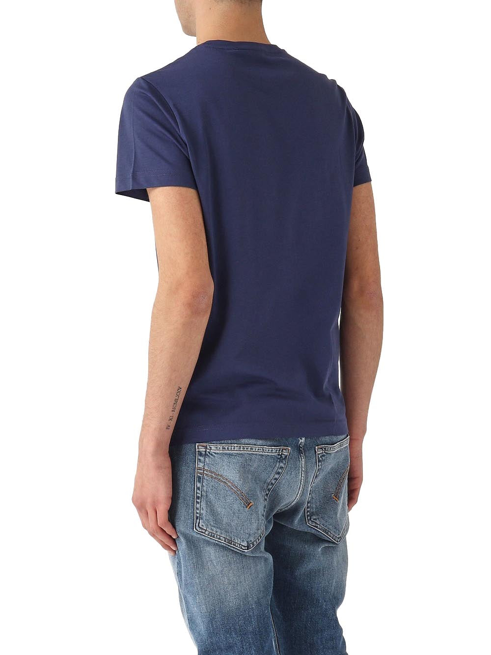 K-Way T-shirt Uomo K007je0 Le Vrai Edouard Blu inchiostro