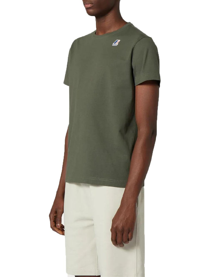 K-Way T-shirt Uomo K007je0 Le Vrai Edouard Verde militare