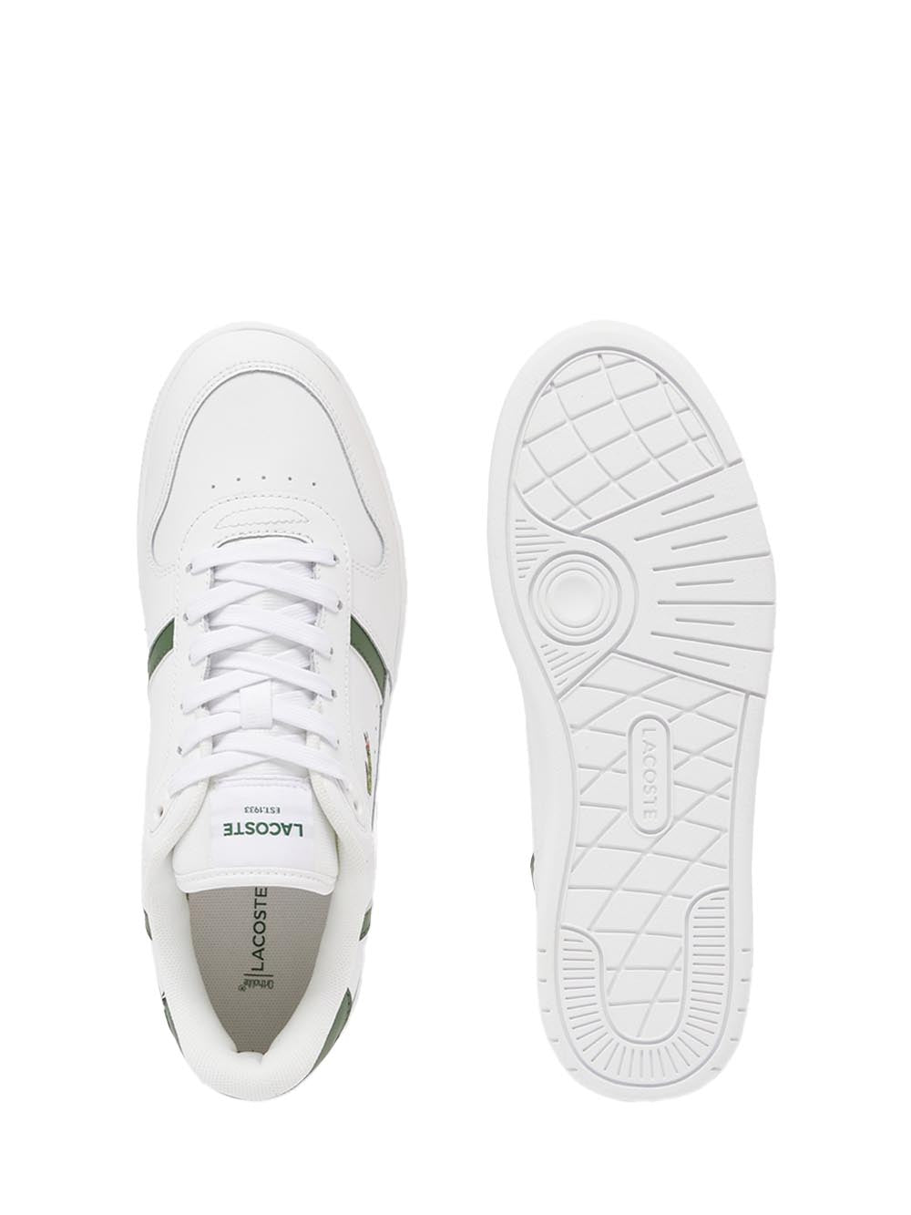 Lacoste Sneaker Uomo T-Clip Set 224 2 S Bianco/verde