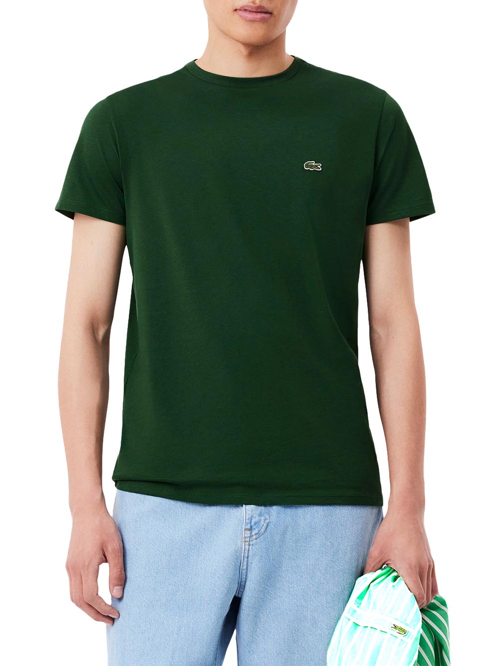 Lacoste T-shirt Uomo Th6709 Verde scuro