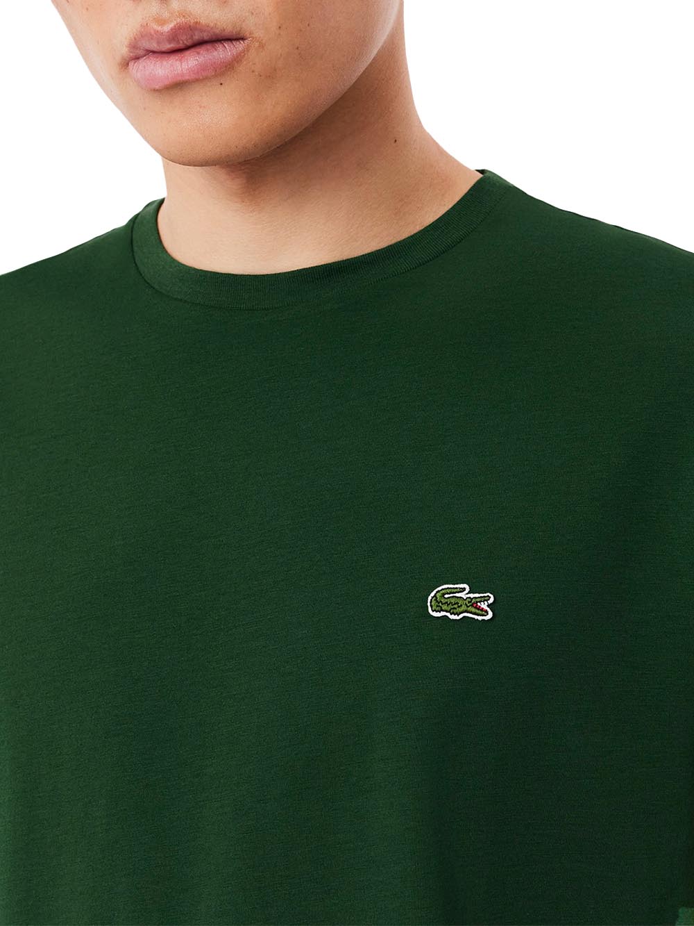 Lacoste T-shirt Uomo Th6709 Verde scuro