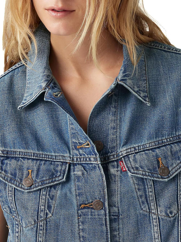 Levi's Smanicato Donna Shrunken 90s Vest 001w2 Medio