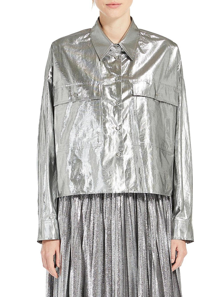 Max Mara Weekend Camicia Donna Aldeno 2515111061600 Silver