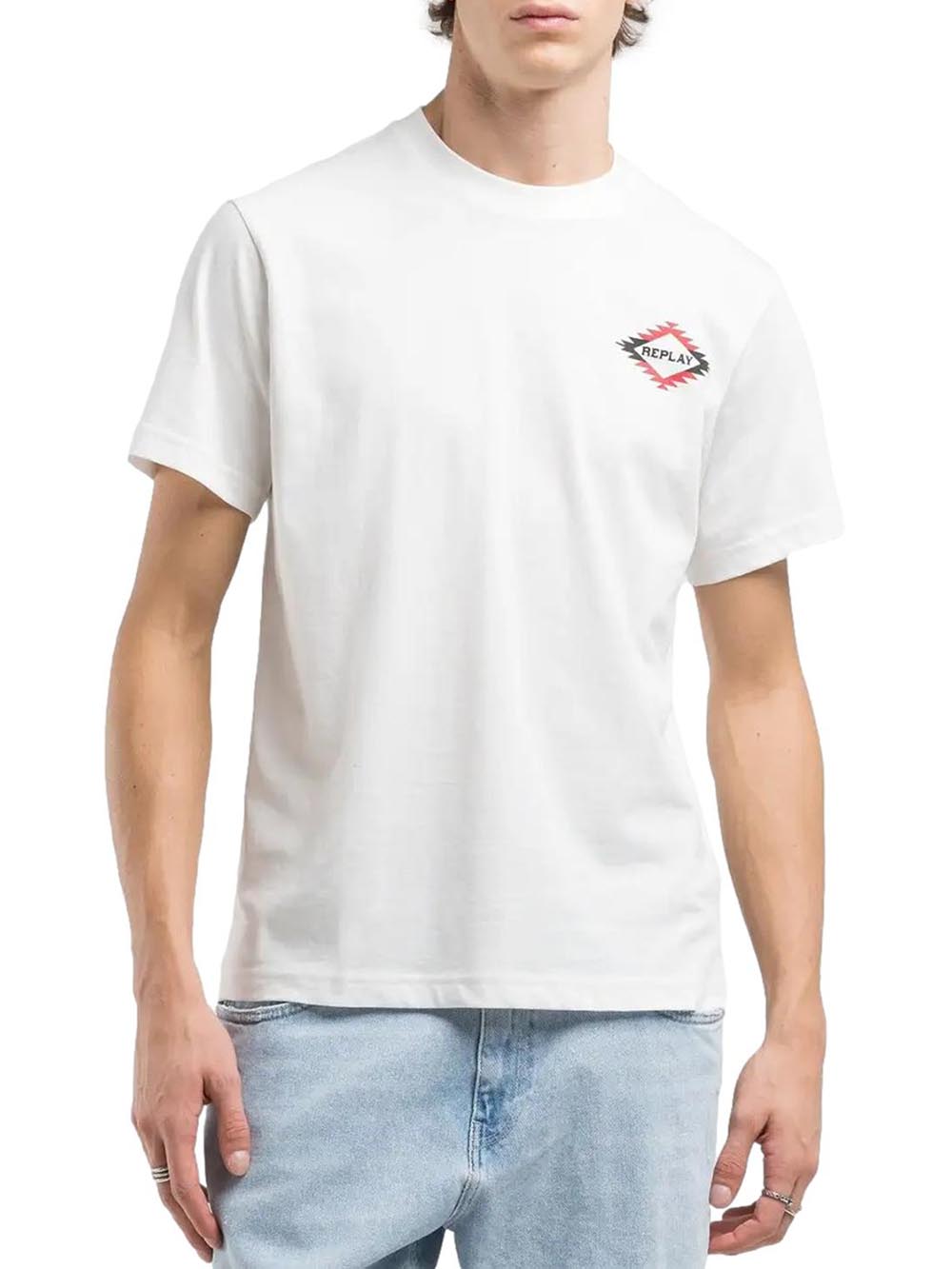 Replay T-shirt Uomo M3062 .000.2660 Bianco