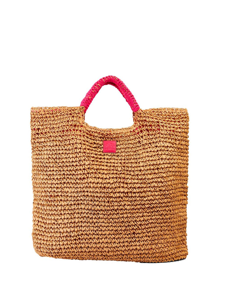 Sundek Borsa Mare Donna Aw825abpa100 Beige/fucsia