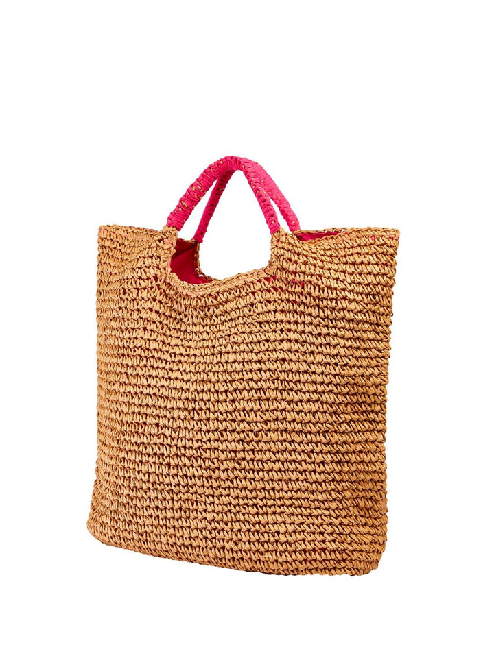 Sundek Borsa Mare Donna Aw825abpa100 Beige/fucsia