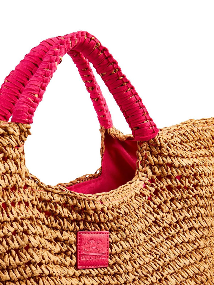 Sundek Borsa Mare Donna Aw825abpa100 Beige/fucsia