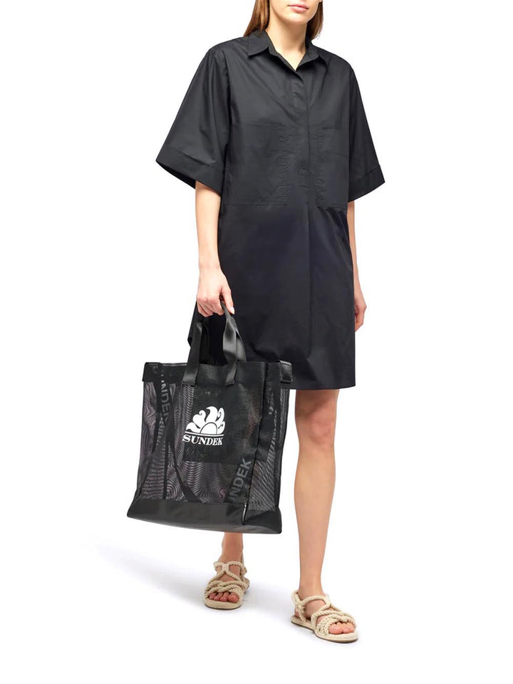 Sundek Borsa Mare Donna Aw828abp7300 Nero