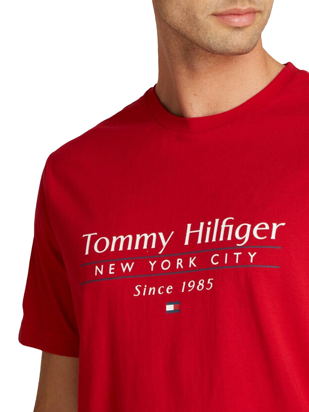 Tommy Hilfiger T-shirt Uomo Mw0mw38621 Rosso