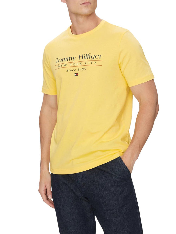 Tommy Hilfiger T-shirt Uomo Mw0mw38621 Giallo