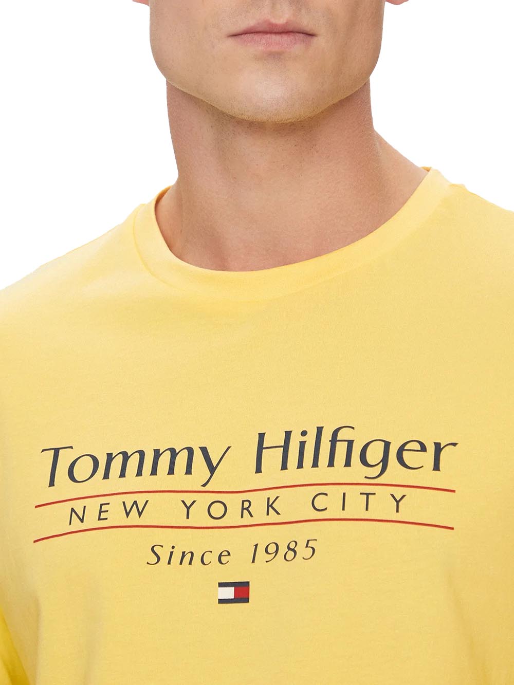 Tommy Hilfiger T-shirt Uomo Mw0mw38621 Giallo