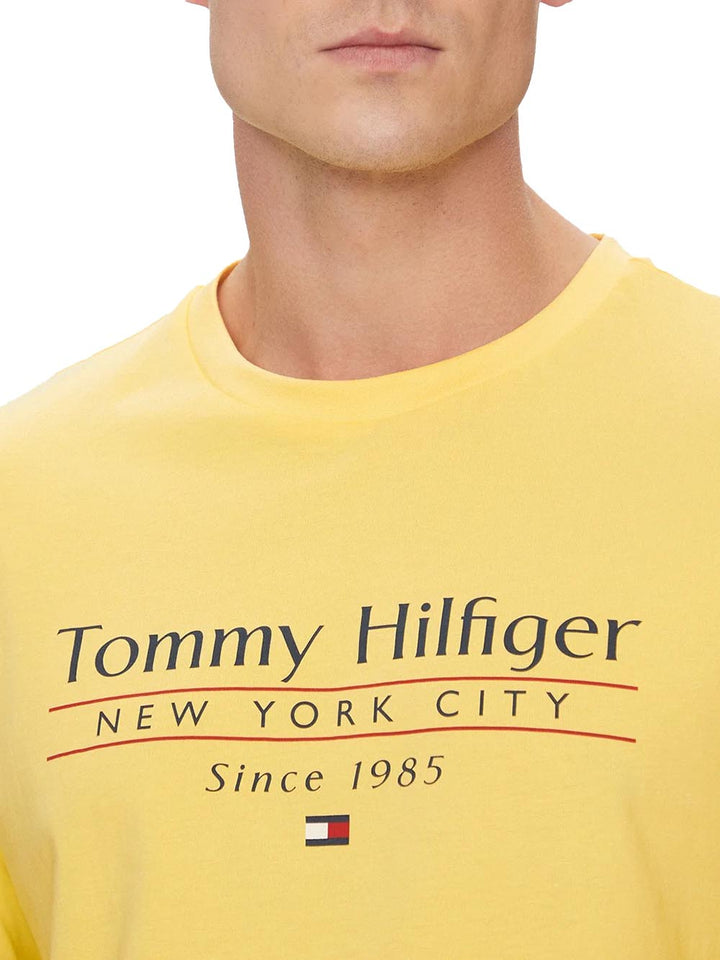 Tommy Hilfiger T-shirt Uomo Mw0mw38621 Giallo