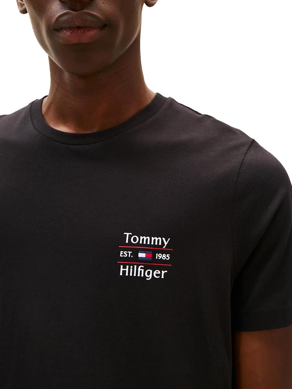 Tommy Hilfiger T-shirt Uomo Mw0mw38622 Nero