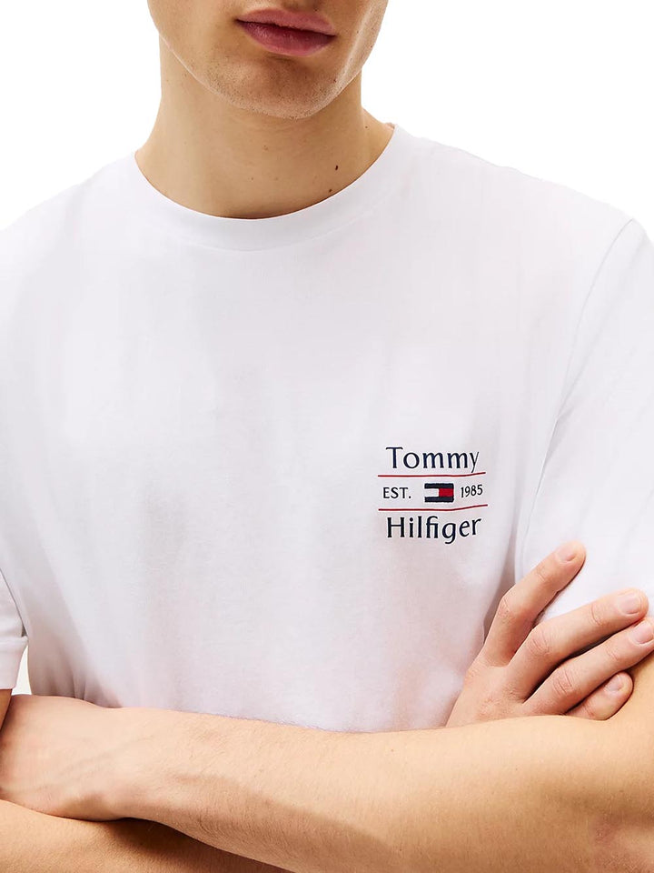 Tommy Hilfiger T-shirt Uomo Mw0mw38622 Bianco