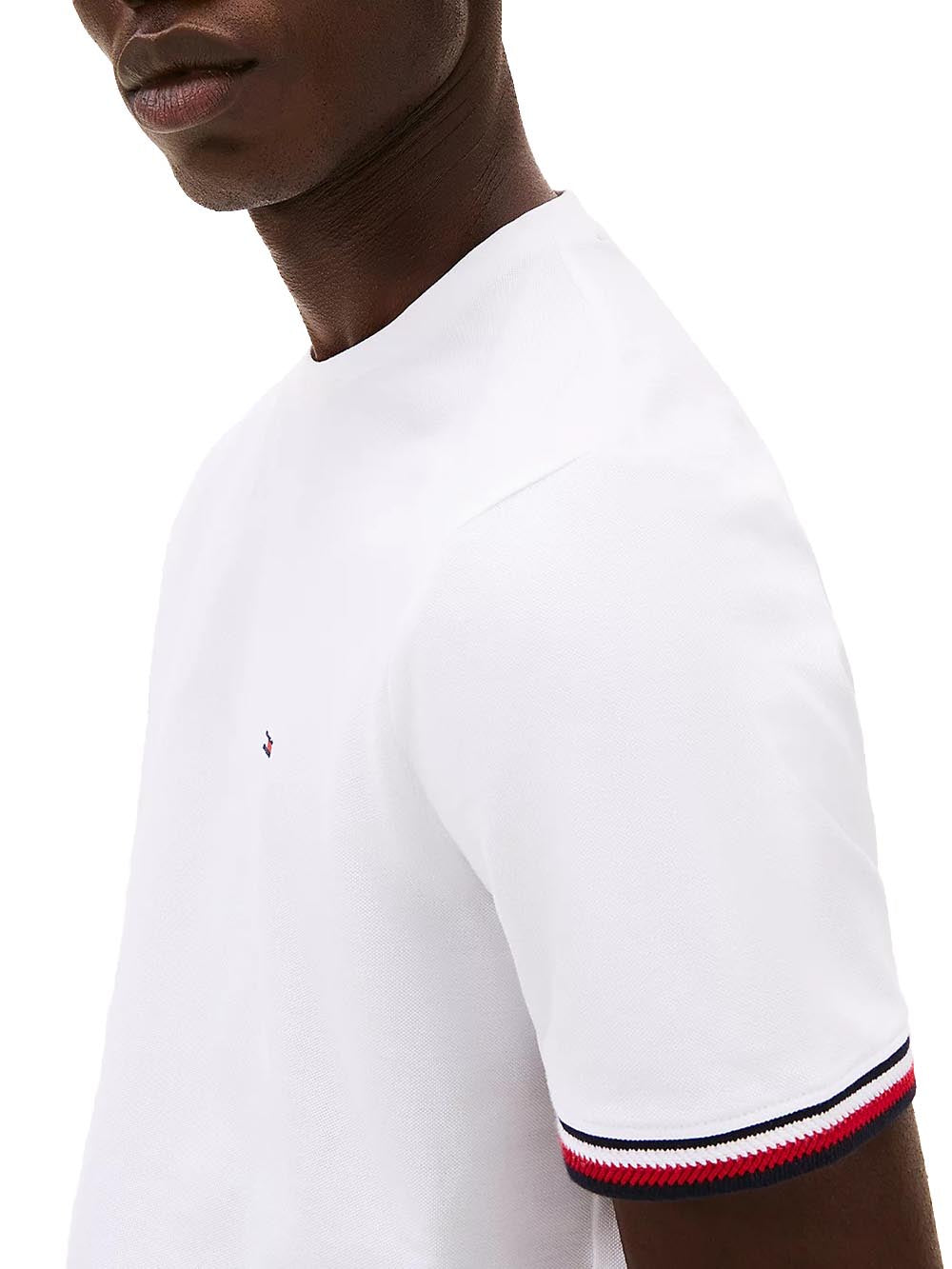 Tommy Hilfiger T-shirt Uomo Mw0mw38630 Bianco
