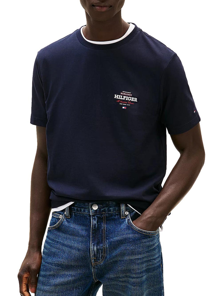 Tommy Hilfiger T-shirt Uomo Mw0mw38644 Blu