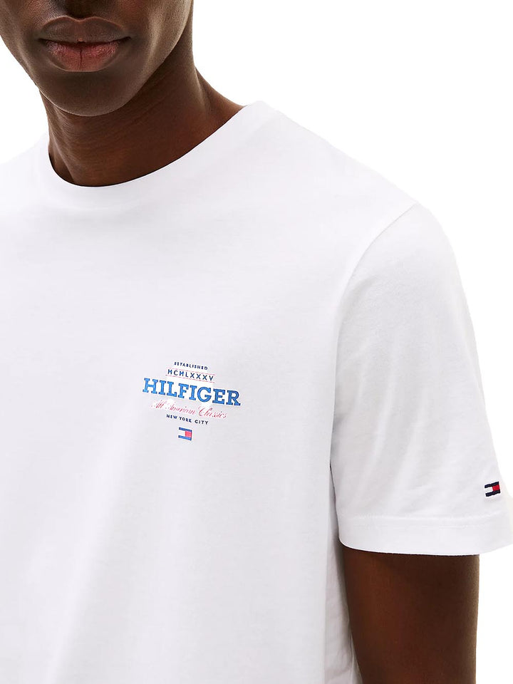 Tommy Hilfiger T-shirt Uomo Mw0mw38644 Bianco