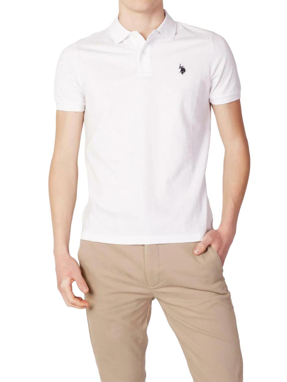 U.S. Polo Assn. Polo Uomo King Us41197001 Bianco