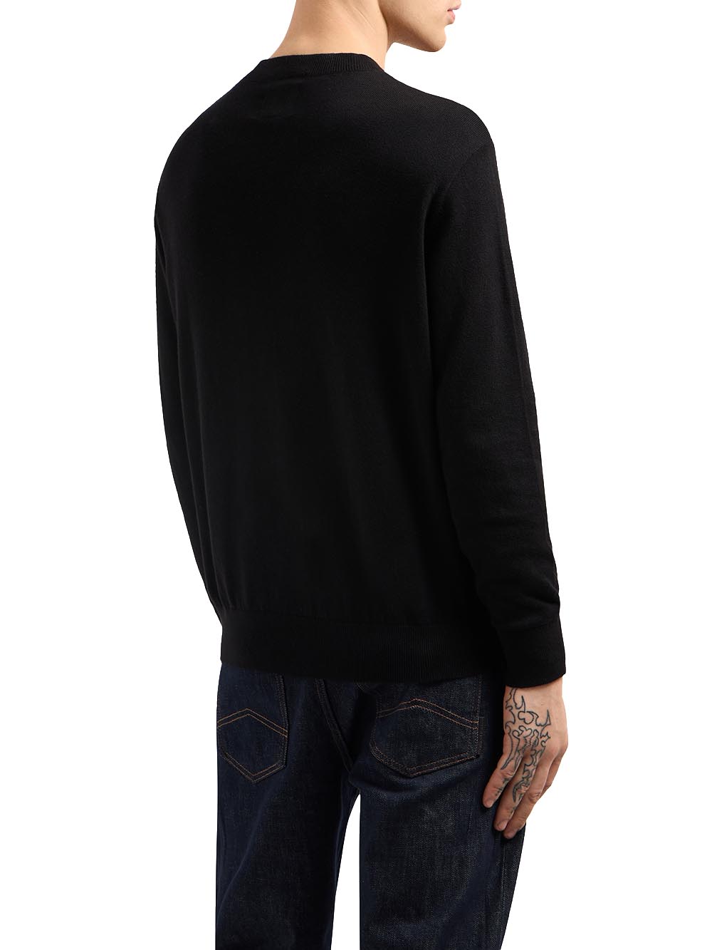 Armani Exchange Pullover Uomo Xm000338 Af12291 Nero