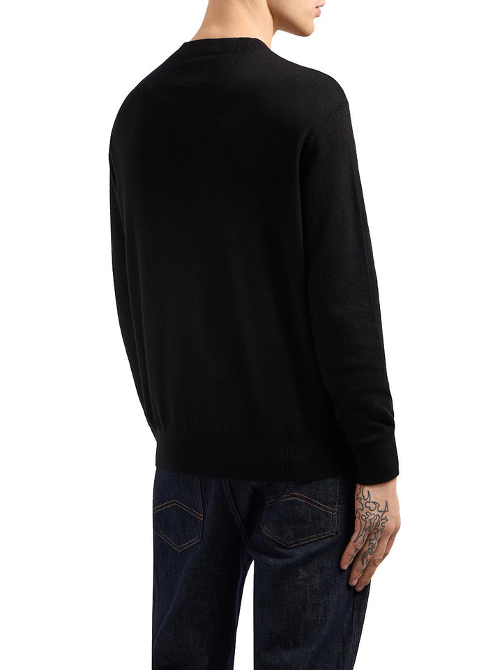 Armani Exchange Pullover Uomo Xm000338 Af12291 Nero