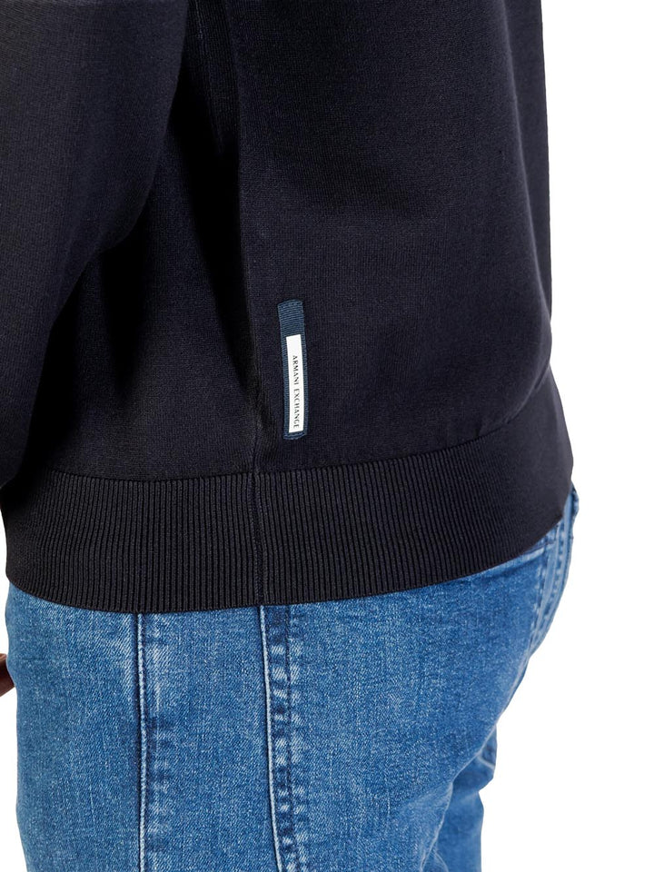 Armani Exchange Pullover Uomo Xm001278 Af10454 Blu