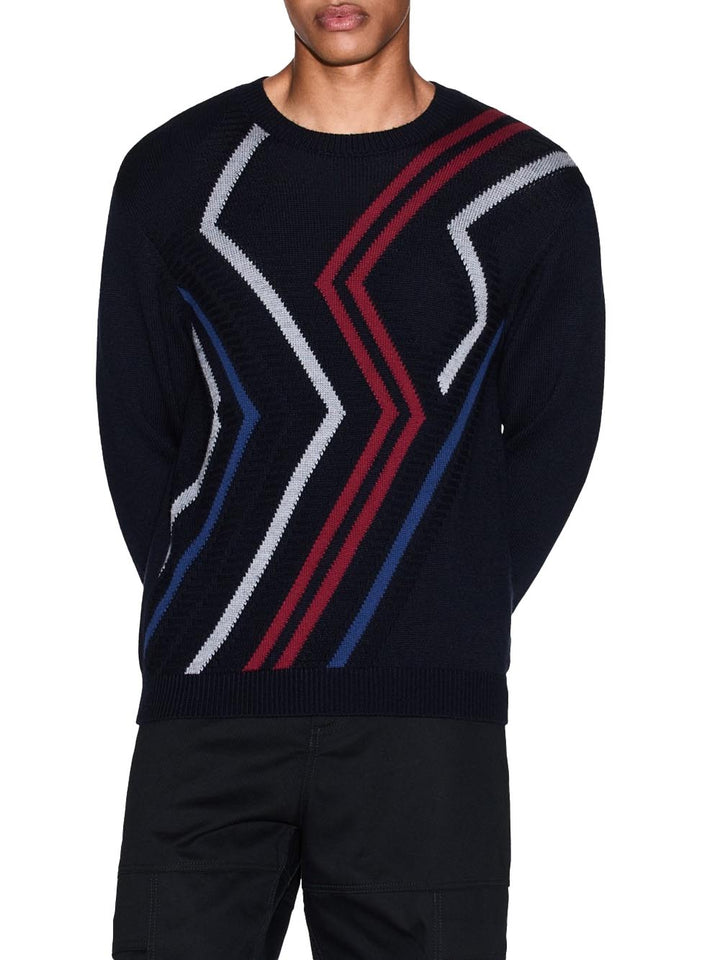 Armani Exchange Pullover Uomo Xm001323 Af13776 Blu