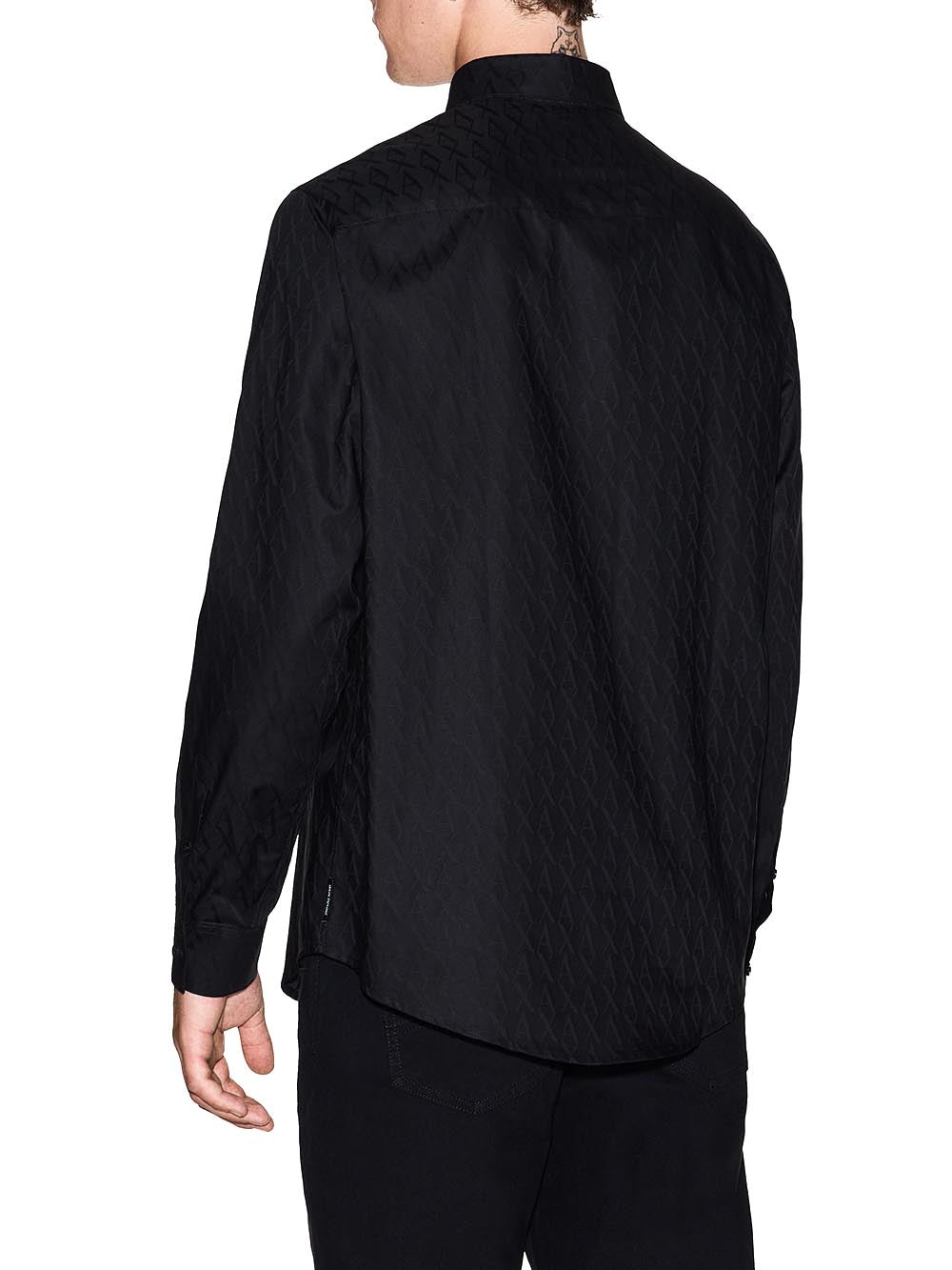 Armani Exchange Camicia Uomo Xm001587 Af16631 Nero