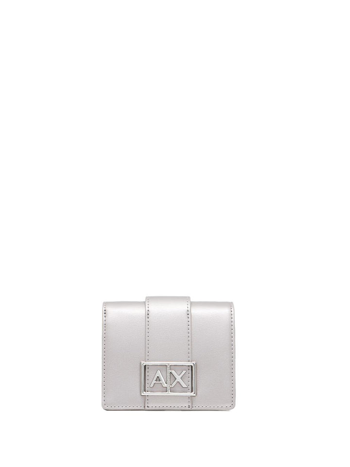 Armani Exchange Portafoglio Donna Xw000360 Af12039 Grigio argento