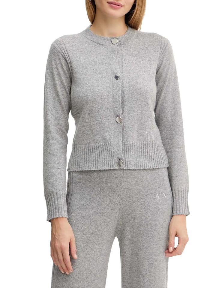 Armani Exchange Cardigan Donna Xw001163 Af16181 Silver