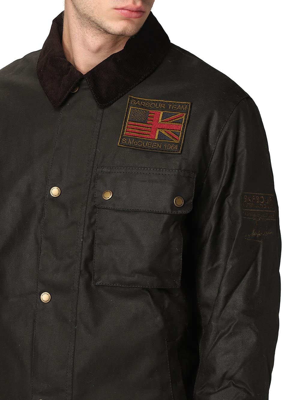 Barbour International Giubbino Uomo Mwx1853 Verde