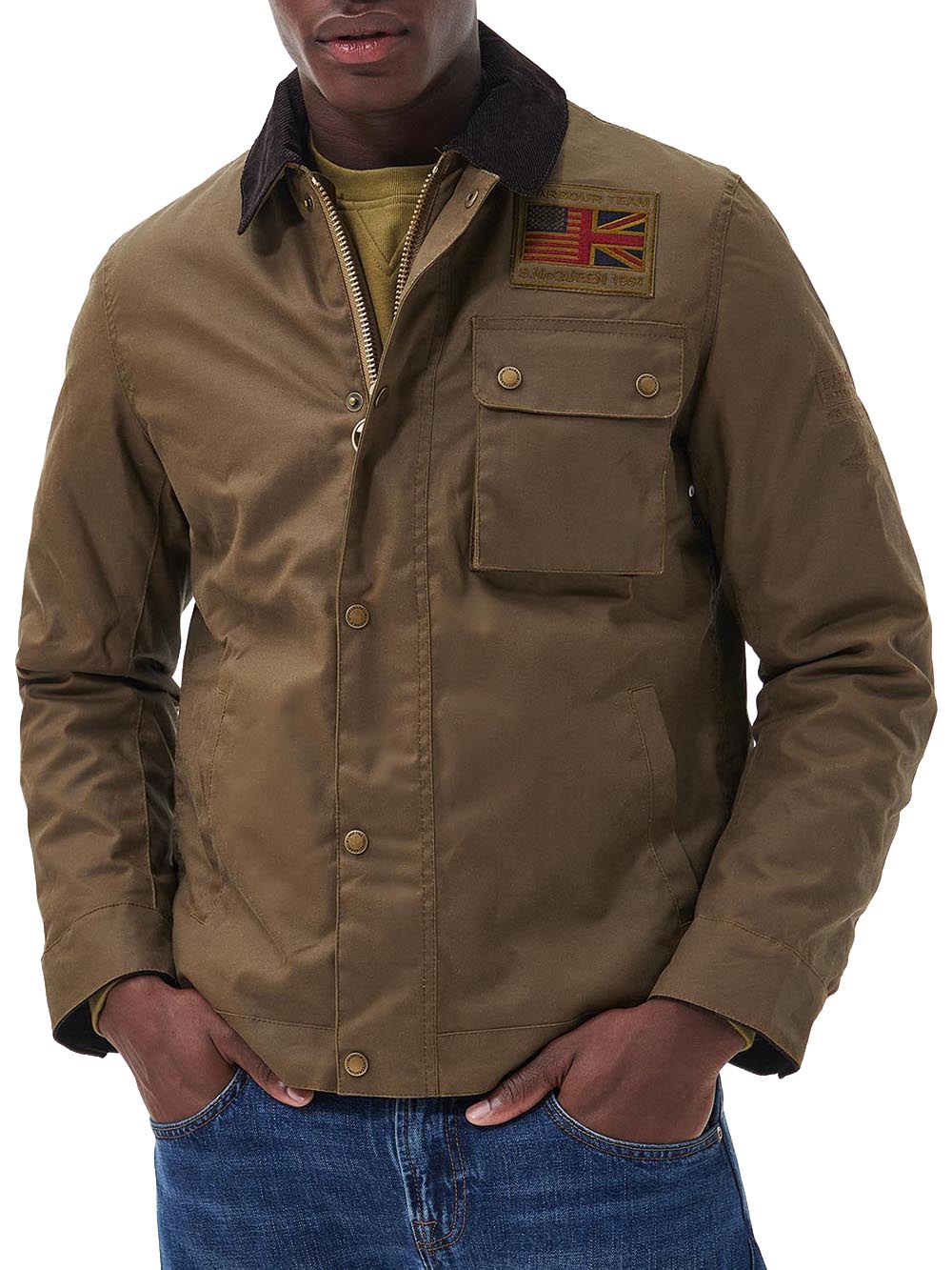 Barbour International Giubbino Uomo Mwx1853 Marrone