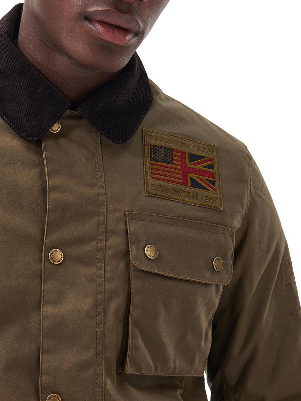 Barbour International Giubbino Uomo Mwx1853 Marrone