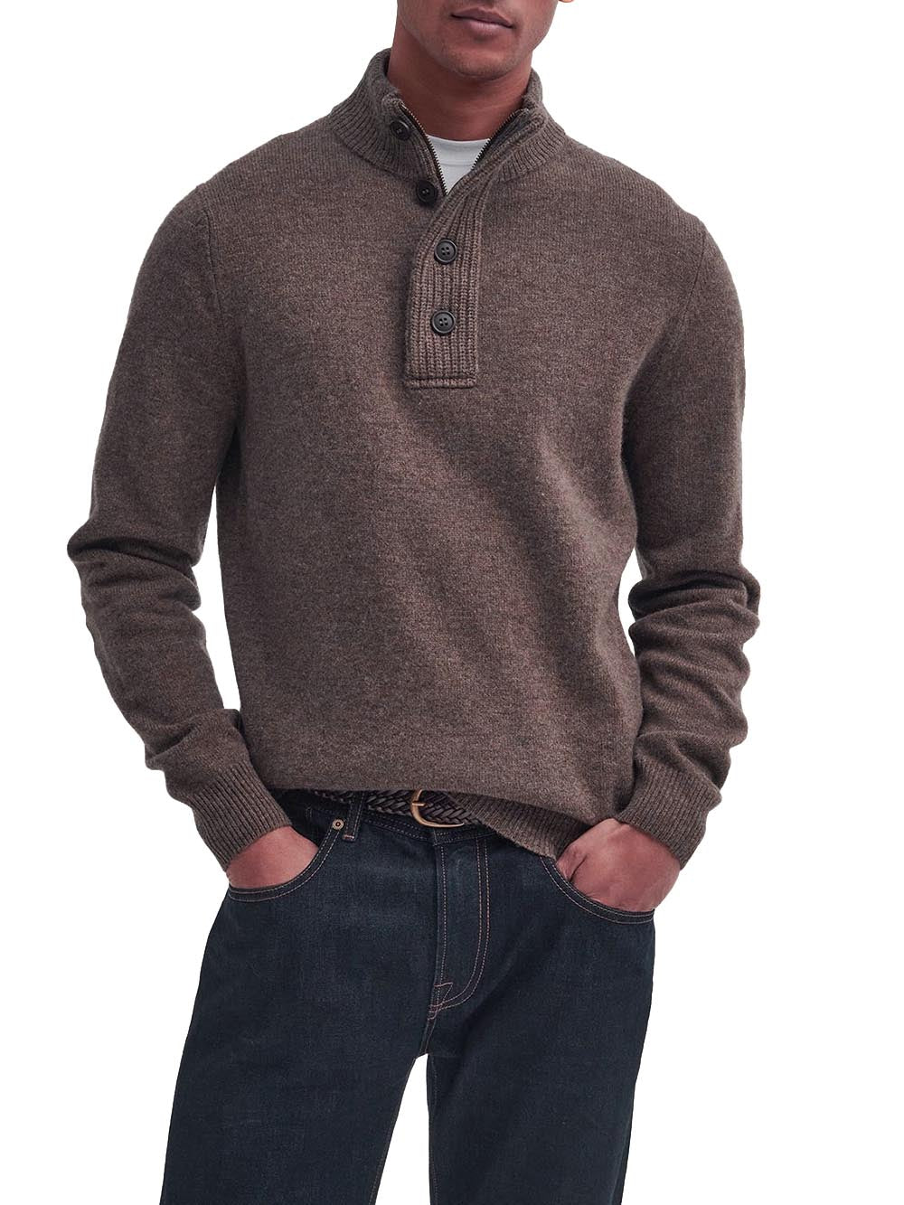 Barbour Maglia Uomo Mkn0731 Marrone
