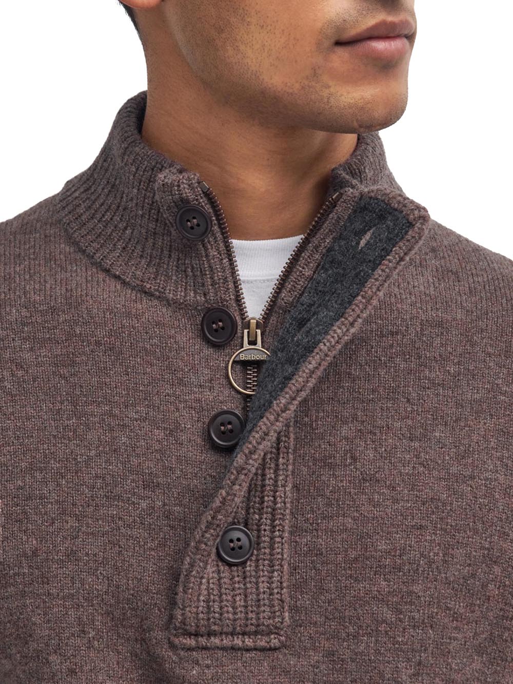 Barbour Maglia Uomo Mkn0731 Marrone
