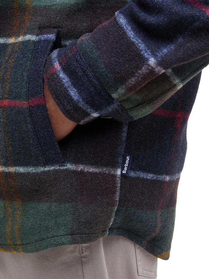 Barbour Camicia Uomo Mos0400 Verde/blu