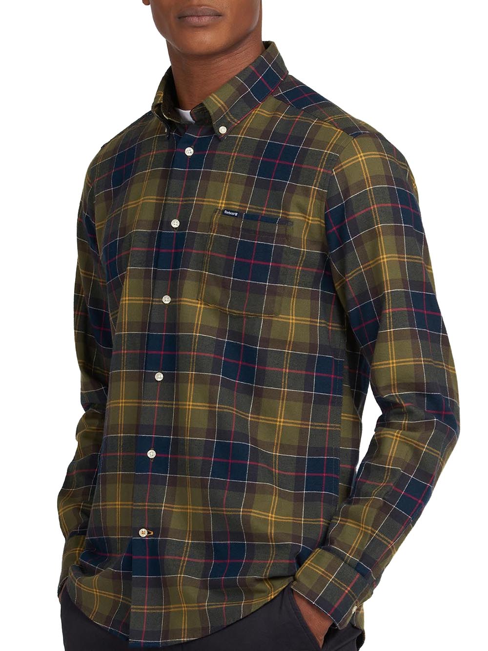 Barbour Camicia Uomo Msh4991 Verde/blu
