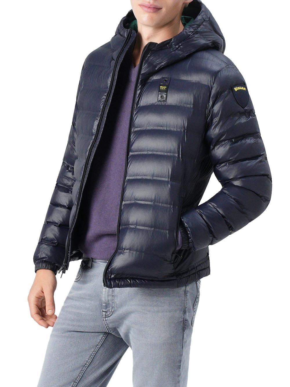 Blauer Giubbino Uomo 25wbluc02132 007284 Blu/verde