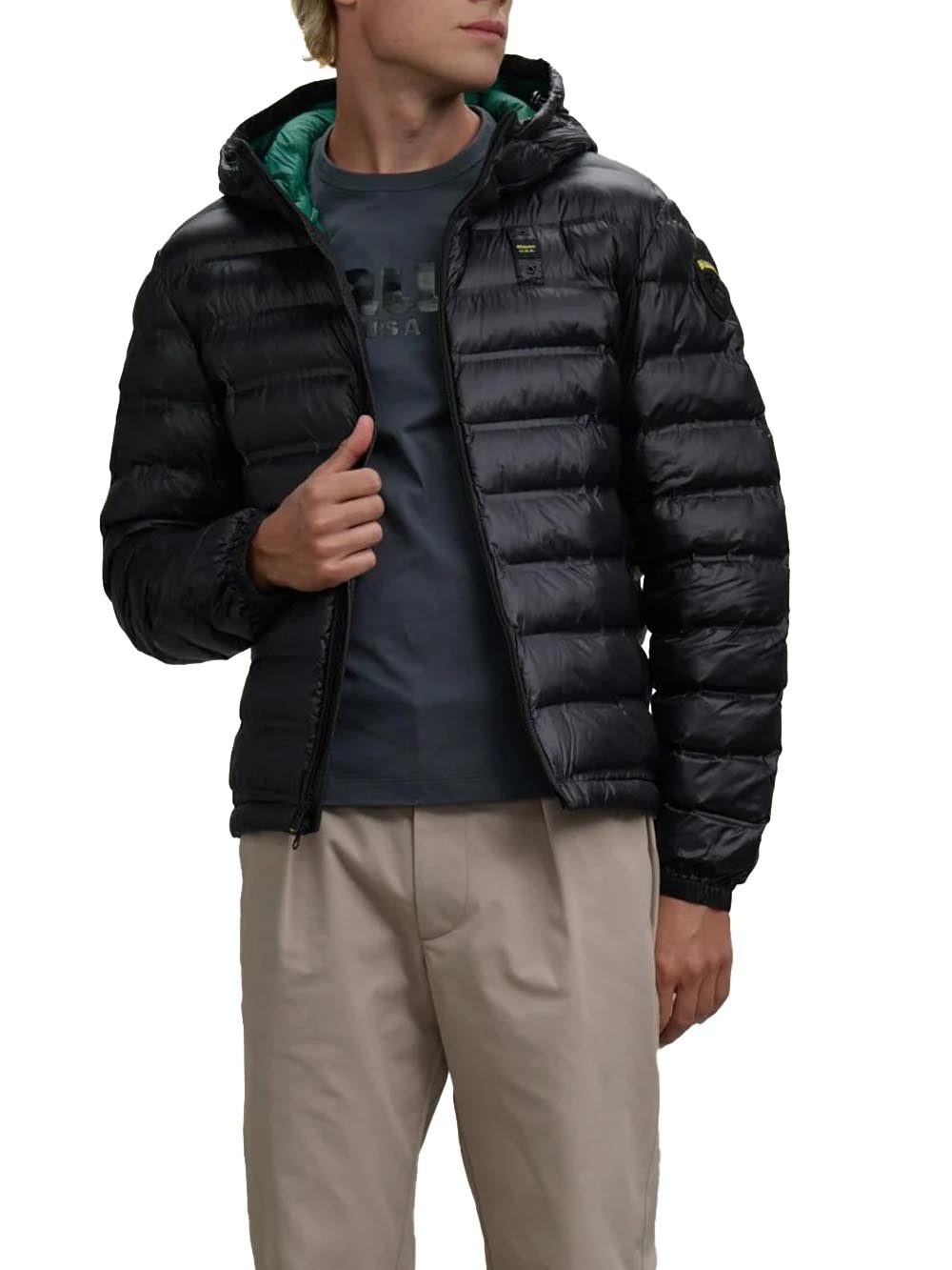 Blauer Giubbino Uomo 25wbluc02132 007284 Nero/verde