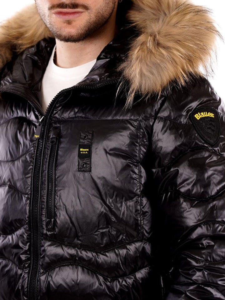 Blauer Giubbino Uomo 25wbluc03533 006355 Nero