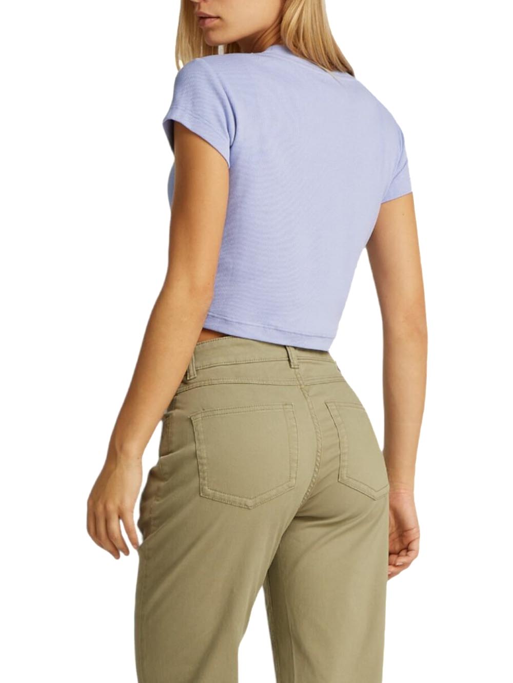 Calvin Klein T-shirt Donna Lv047ab802 Azzurro