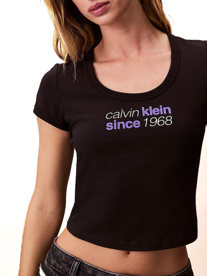 Calvin Klein T-shirt Donna Lv047c833g Nero
