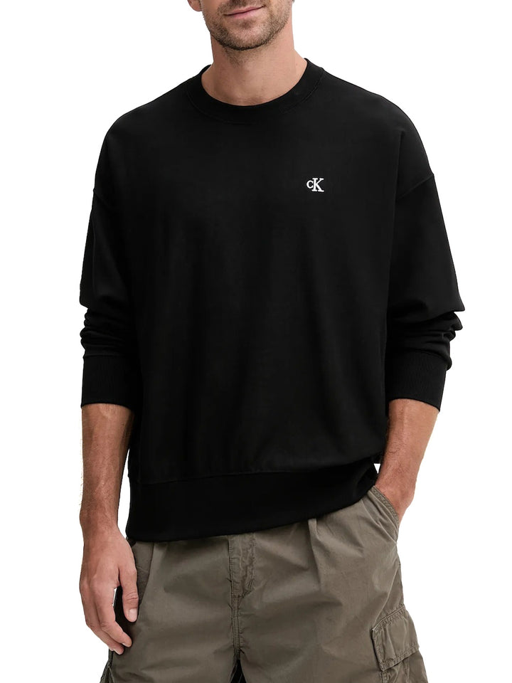 Calvin Klein Felpa Uomo Lv04rc277g Nero