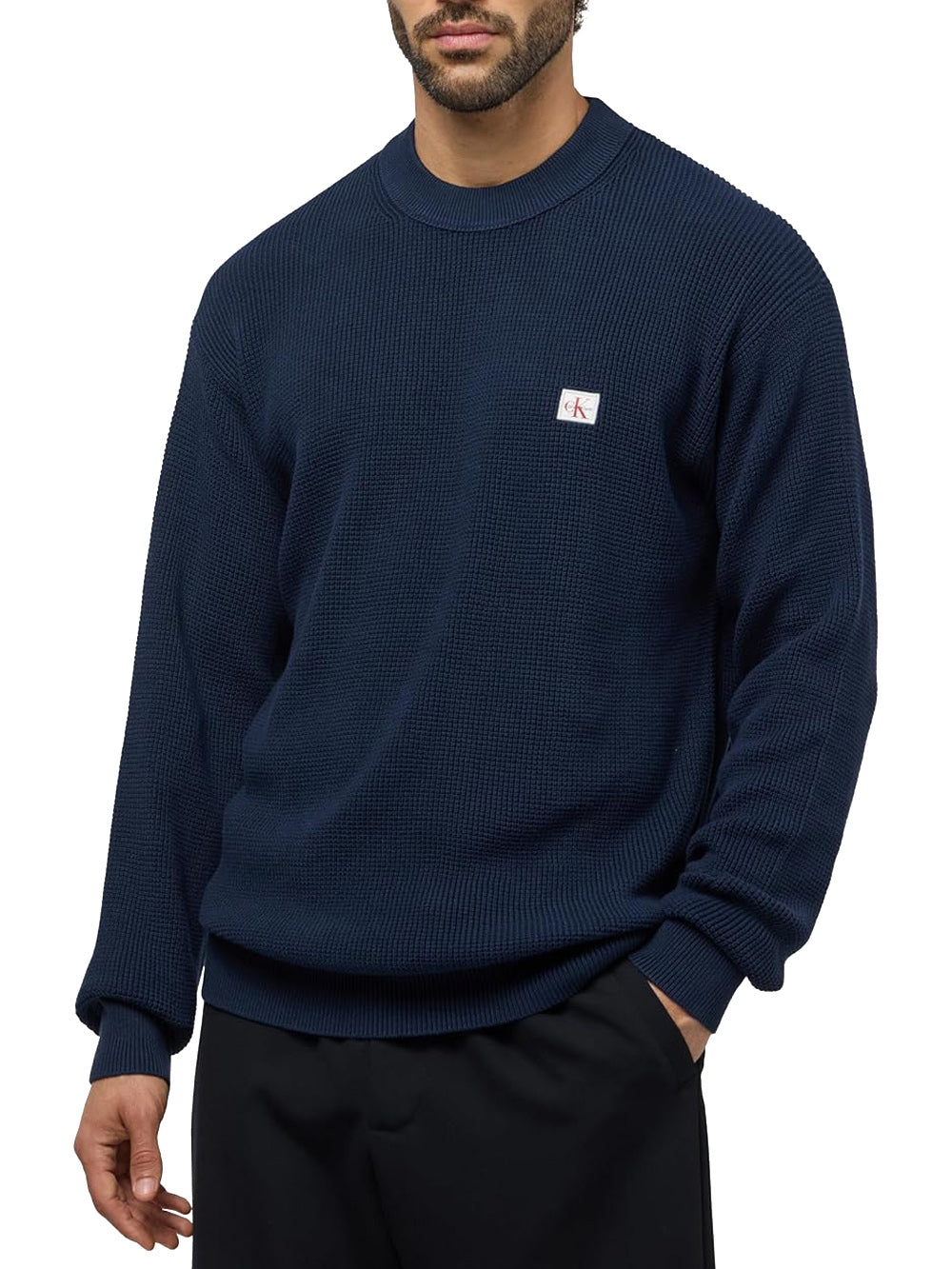 Calvin Klein Maglia Uomo Lv04rd313g Blu