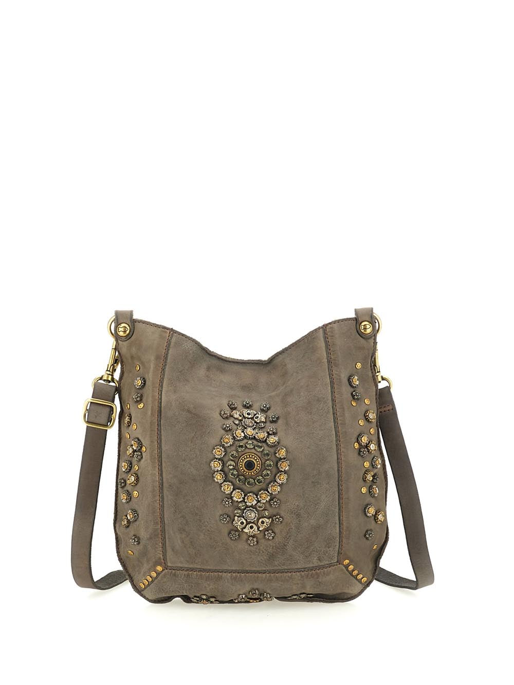 Campomaggi Borsa Tracolla Donna C035340nd X2885 Grigio