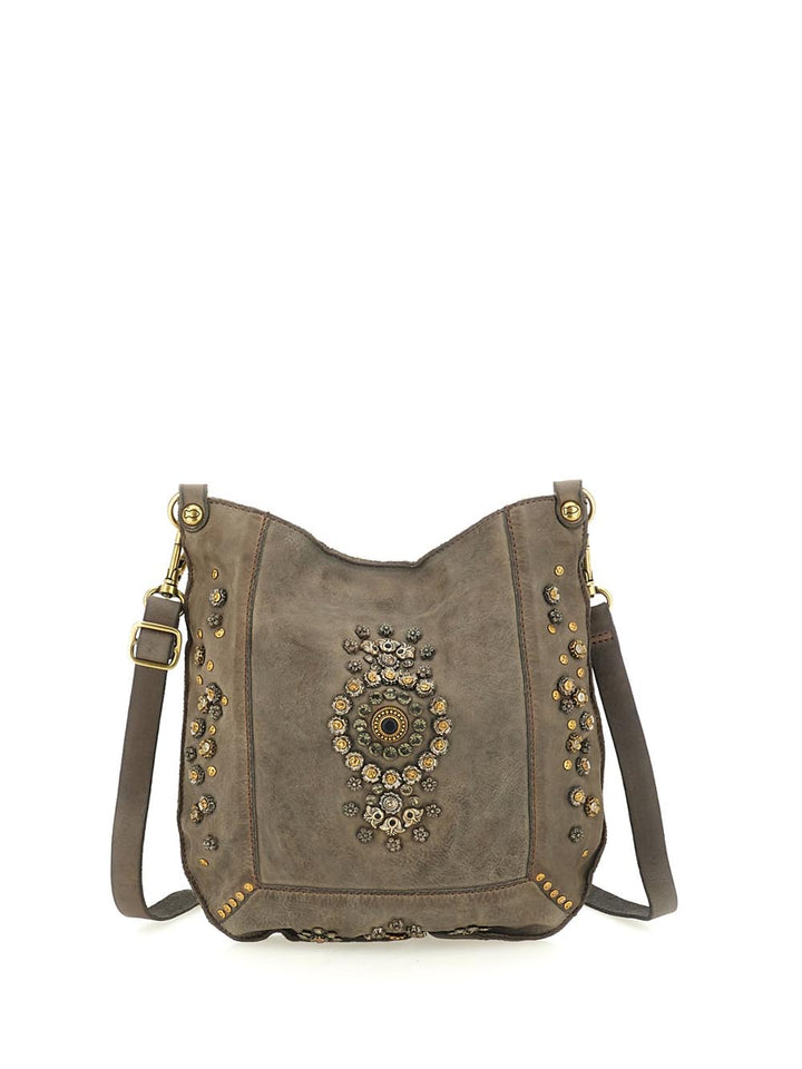 Campomaggi Borsa Tracolla Donna C035340nd X2885 Grigio