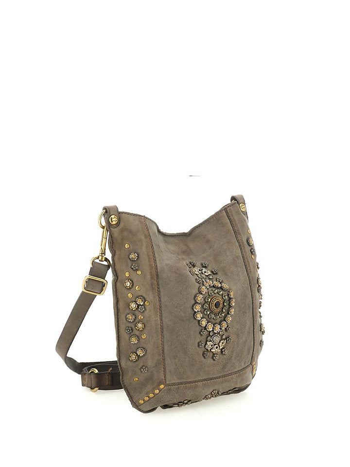 Campomaggi Borsa Tracolla Donna C035340nd X2885 Grigio