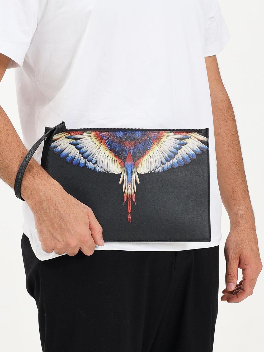 COUNTY OF MILAN Pochette Uomo Comaf250133 Nero giallo